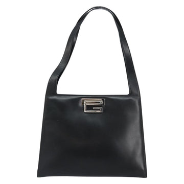 GUCCI Tote Bag Leather Black Silver 001 3033 Auth ep12121 - 0