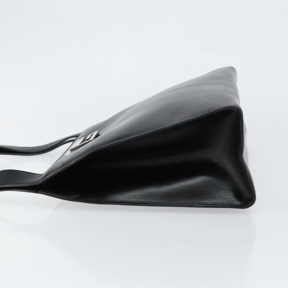 GUCCI Tote Bag Leather Black Silver 001 3033 Auth ep12121