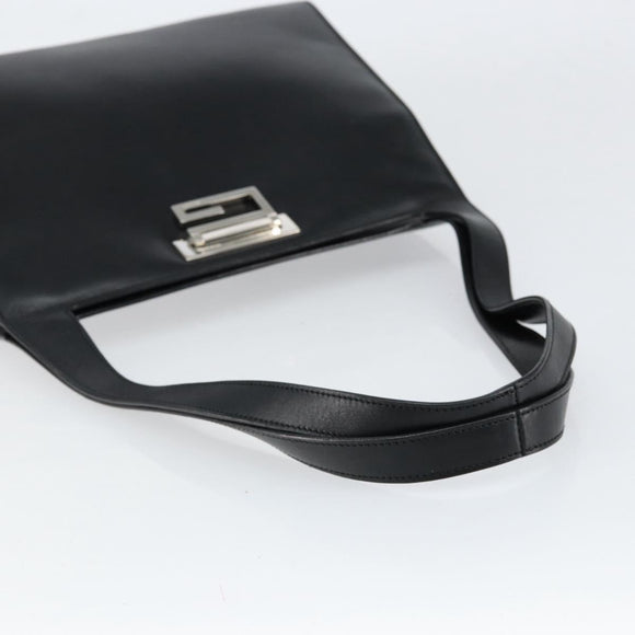 GUCCI Tote Bag Leather Black Silver 001 3033 Auth ep12121