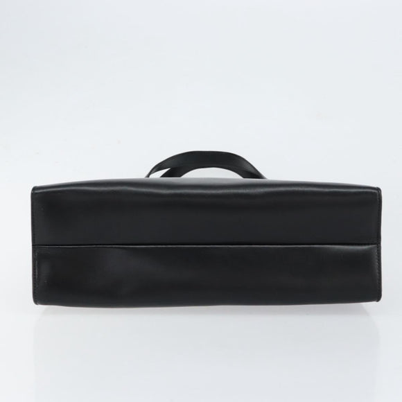 GUCCI Tote Bag Leather Black Silver 001 3033 Auth ep12121