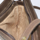 GUCCI GG Supreme Web Sherry Line Shoulder Bag PVC Beige Gold Auth ep12123-18