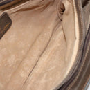 GUCCI GG Supreme Web Sherry Line Shoulder Bag PVC Beige Gold Auth ep12123-20