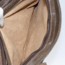 GUCCI GG Supreme Web Sherry Line Shoulder Bag PVC Beige Gold Auth ep12123-23