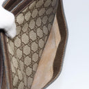 GUCCI GG Supreme Web Sherry Line Shoulder Bag PVC Beige Gold Auth ep12123-24