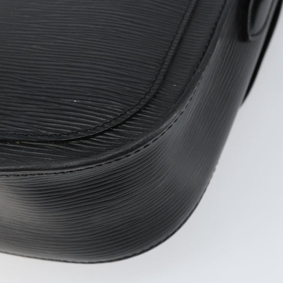 LOUIS VUITTON Epi Saint Cloud GM Shoulder Bag Black Noir M52192 LV Auth ep12124