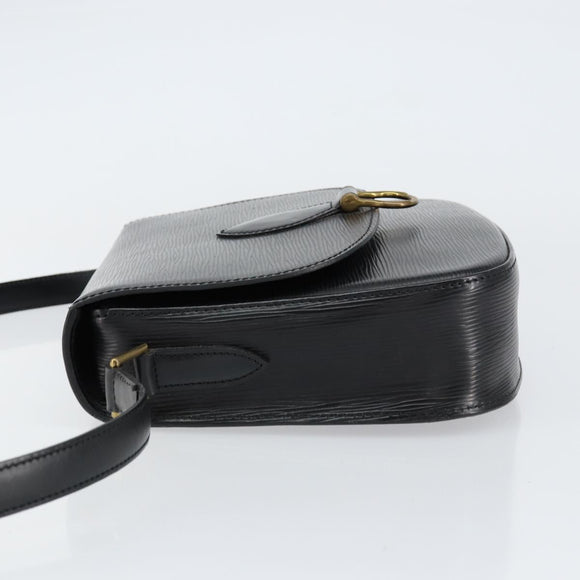 LOUIS VUITTON Epi Saint Cloud GM Shoulder Bag Black Noir M52192 LV Auth ep12124