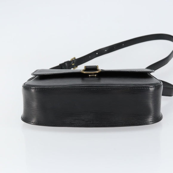 LOUIS VUITTON Epi Saint Cloud GM Shoulder Bag Black Noir M52192 LV Auth ep12124