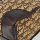Christian Dior Trotter Canvas Boston Bag Beige Gold Auth ep12125-10
