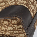 Christian Dior Trotter Canvas Boston Bag Beige Gold Auth ep12125-11