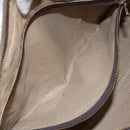 Christian Dior Trotter Canvas Boston Bag Beige Gold Auth ep12125-19