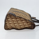 Christian Dior Trotter Canvas Boston Bag Beige Gold Auth ep12125-4