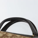 Christian Dior Trotter Canvas Boston Bag Beige Gold Auth ep12125-8