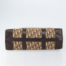 Christian Dior Trotter Canvas Boston Bag Beige Gold Auth ep12125-9