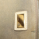FENDI Tote Bag Leather 2way Beige Gold Auth ep12126-20