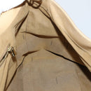 FENDI Tote Bag Leather 2way Beige Gold Auth ep12126-22