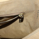 FENDI Tote Bag Leather 2way Beige Gold Auth ep12126-23