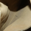 FENDI Tote Bag Leather 2way Beige Gold Auth ep12126-24