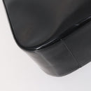 GUCCI Shoulder Bag Enamel Black Auth ep12128-11