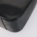 GUCCI Shoulder Bag Enamel Black Auth ep12128-12