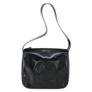 GUCCI Shoulder Bag Enamel Black Auth ep12128-2