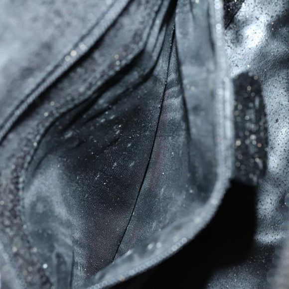 GUCCI Shoulder Bag Enamel Black Auth ep12128