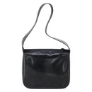 GUCCI Shoulder Bag Enamel Black Auth ep12128-3