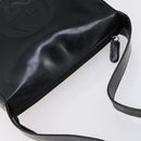 GUCCI Shoulder Bag Enamel Black Auth ep12128-6
