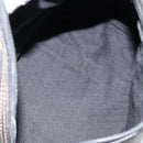 FENDI Pecan Canvas Boston Bag PVC Black Brown gold Auth ep12130-17