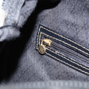 FENDI Pecan Canvas Boston Bag PVC Black Brown gold Auth ep12130-20