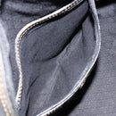 FENDI Pecan Canvas Boston Bag PVC Black Brown gold Auth ep12130-21