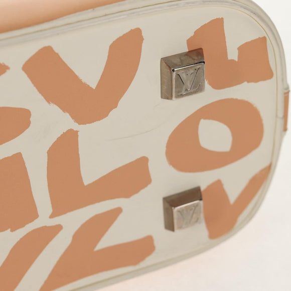 LOUIS VUITTON Monogram Graffiti Alma MM Hand Bag White M92180 LV Auth ep12131V
