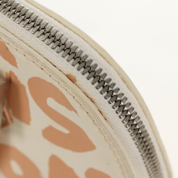 LOUIS VUITTON Monogram Graffiti Alma MM Hand Bag White M92180 LV Auth ep12131V