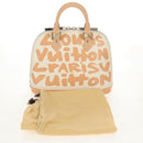 LOUIS VUITTON Monogram Graffiti Alma MM Hand Bag White M92180 LV Auth ep12131V-12
