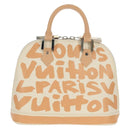 LOUIS VUITTON Monogram Graffiti Alma MM Hand Bag White M92180 LV Auth ep12131V-2