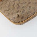 GUCCI Micro GG Supreme Chain Shoulder Bag PVC Leather Beige Gold Auth ep12132-15