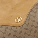 GUCCI Micro GG Supreme Chain Shoulder Bag PVC Leather Beige Gold Auth ep12132-17