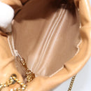 GUCCI Micro GG Supreme Chain Shoulder Bag PVC Leather Beige Gold Auth ep12132-11