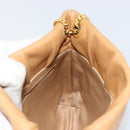 GUCCI Micro GG Supreme Chain Shoulder Bag PVC Leather Beige Gold Auth ep12132-18