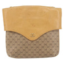 GUCCI Micro GG Supreme Chain Shoulder Bag PVC Leather Beige Gold Auth ep12132-2