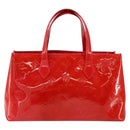 LOUIS VUITTON Monogram Vernis Wilshire PM Bag Rose Pop M93643 LV Auth ep12134-3