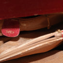 GUCCI Bamboo Hand Bag Leather Red Gold 002 0260 2615 Auth ep12137-10