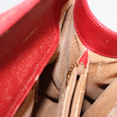 GUCCI Bamboo Hand Bag Leather Red Gold 002 0260 2615 Auth ep12137-18