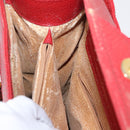 GUCCI Bamboo Hand Bag Leather Red Gold 002 0260 2615 Auth ep12137-19