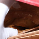 GUCCI Bamboo Hand Bag Leather Red Gold 002 0260 2615 Auth ep12137-11