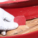 GUCCI Bamboo Hand Bag Leather Red Gold 002 0260 2615 Auth ep12137-12