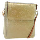 LOUIS VUITTON Monogram Vernis Motto Accessory Pouch Gris M91030 LV Auth ep12143-1