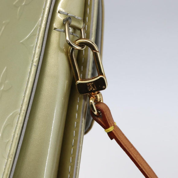 LOUIS VUITTON Monogram Vernis Motto Accessory Pouch Gris M91030 LV Auth ep12143