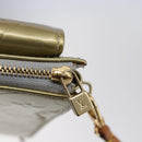 LOUIS VUITTON Monogram Vernis Motto Accessory Pouch Gris M91030 LV Auth ep12143-9