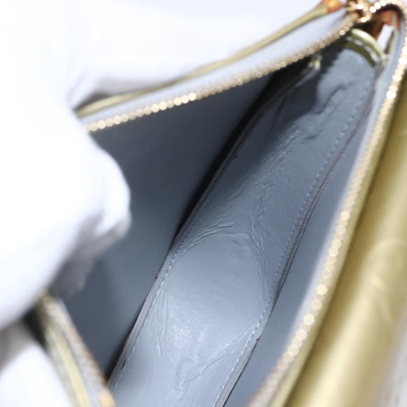 LOUIS VUITTON Monogram Vernis Motto Accessory Pouch Gris M91030 LV Auth ep12143