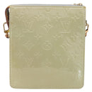 LOUIS VUITTON Monogram Vernis Motto Accessory Pouch Gris M91030 LV Auth ep12143-2